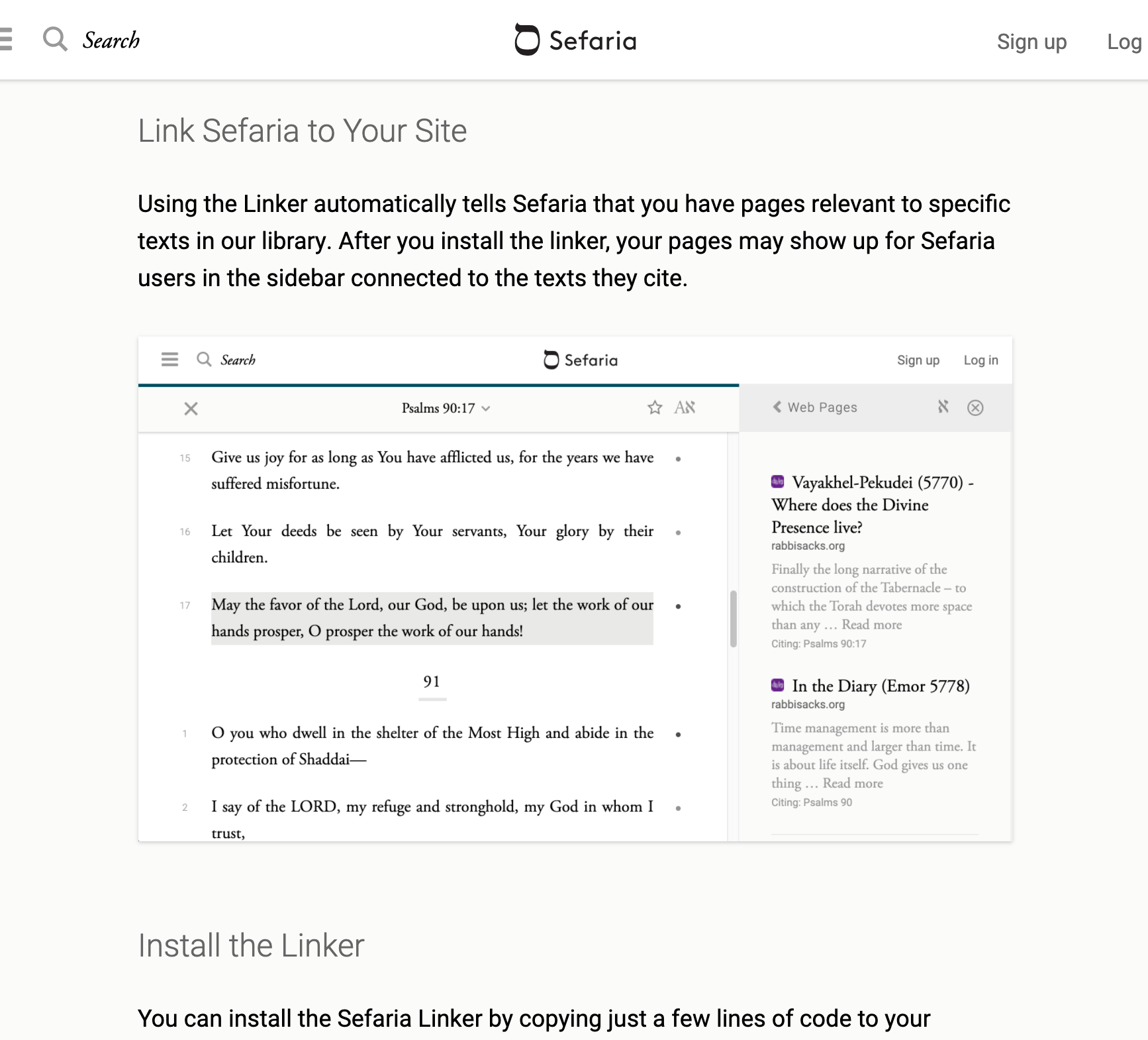 Source Sheet - Link Sefaria to your Site